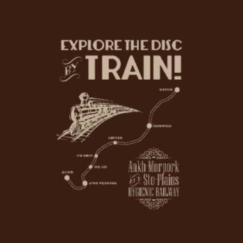 The Disc - By Train! - AS Colour Mens Staple T shirt Design