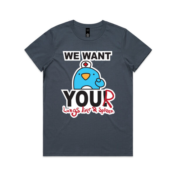 We Want You - AS Colour Womens Maple Tee Thumbnail
